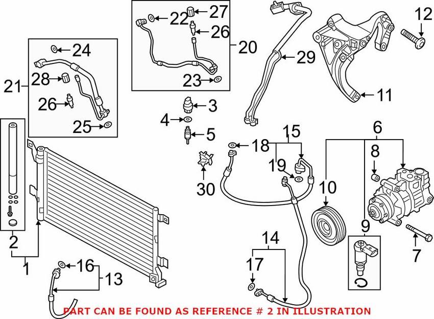 Audi A/C Receiver Drier 8W0298403